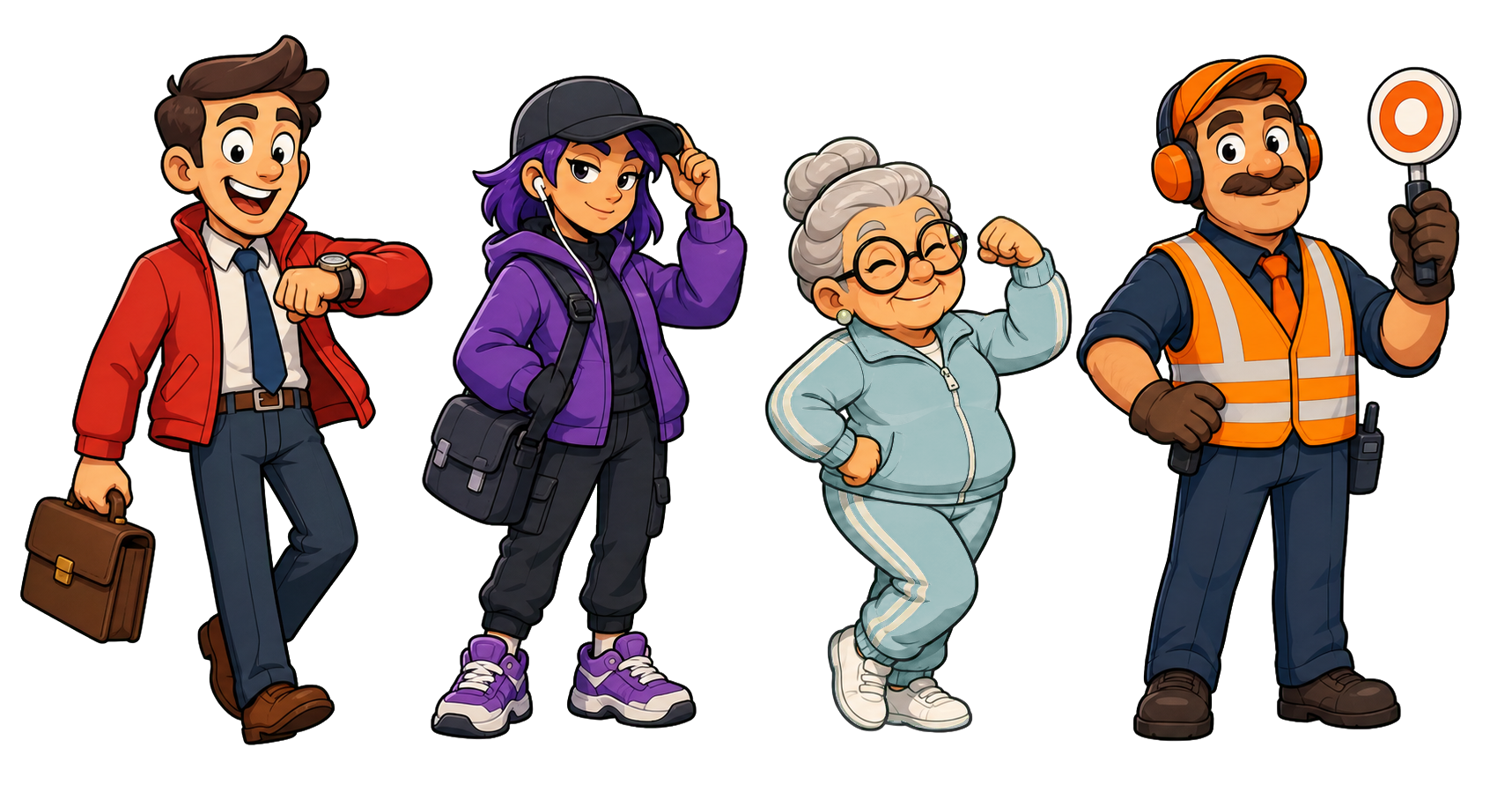 The Ragdoll Express commuter crew