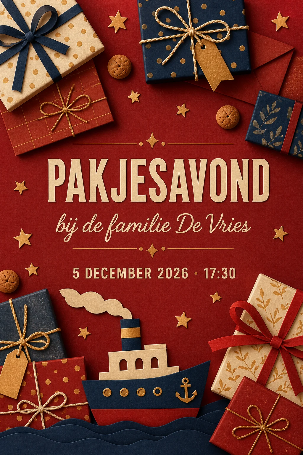 Pakjesavond met de familie