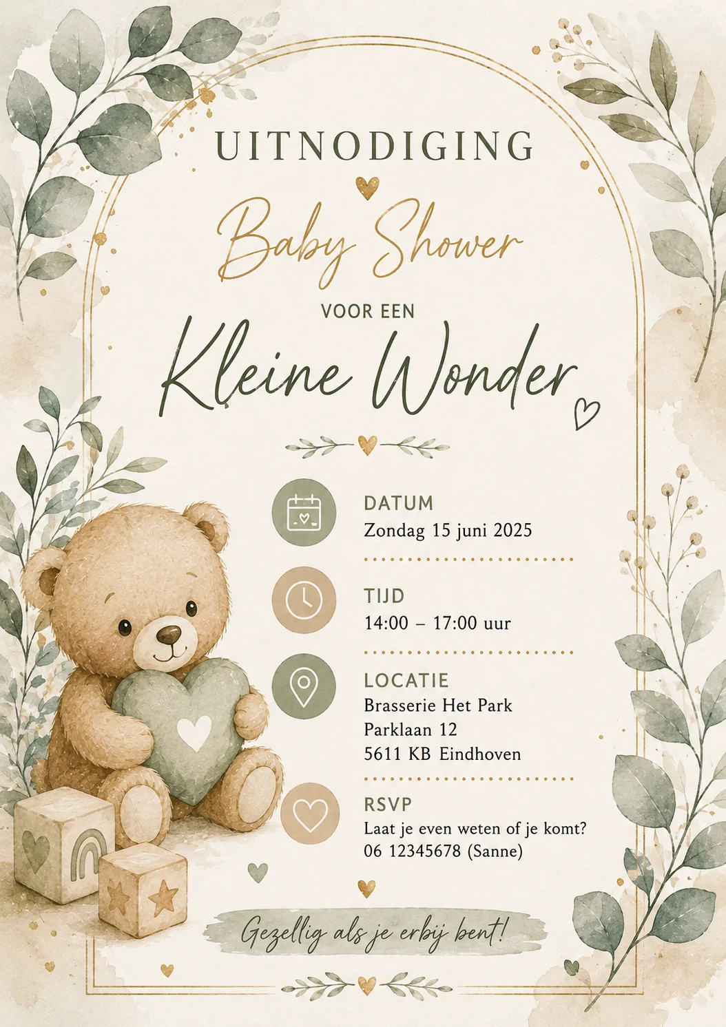 Teddy botanical shower