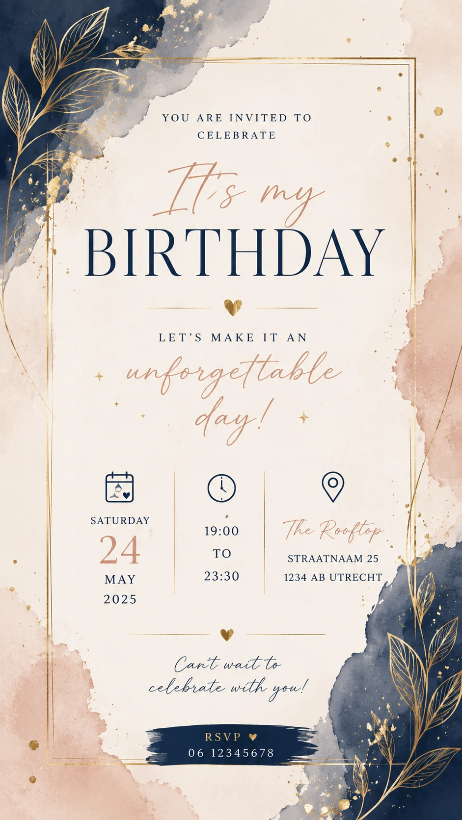 Blue botanical 15th