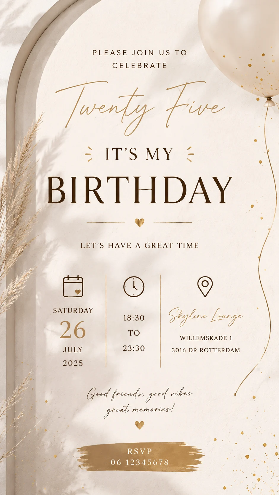 Minimal cream 25th
