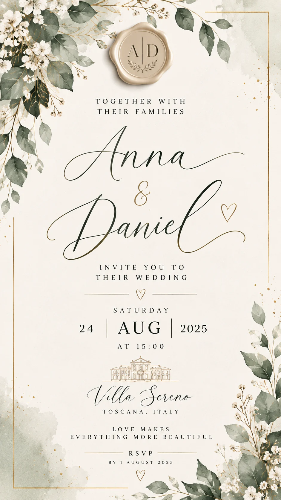 Anna & Daniel botanical wedding